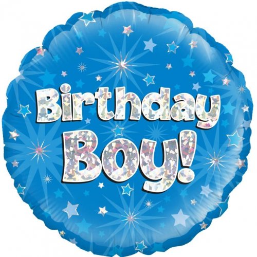 18inch Foil Balloon -  Birthday Boy Blue