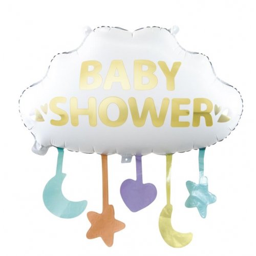 Baby Shower Cloud (66.5x62.5cm) Helium Supershape Foil Balloon
