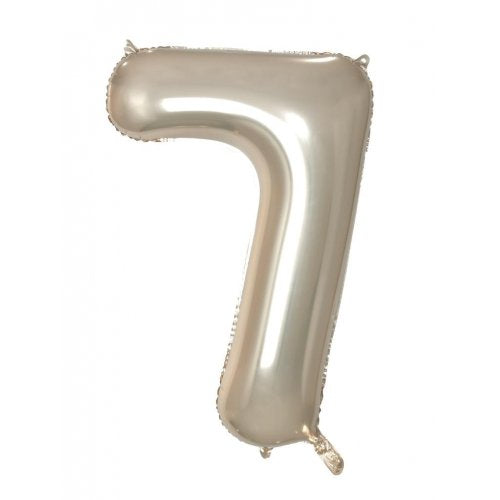 Champagne Gold Number Foil Balloons