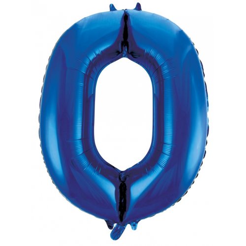 Dark Blue Number Foil Balloons