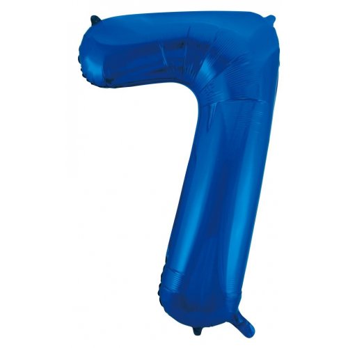 Dark Blue Number Foil Balloons