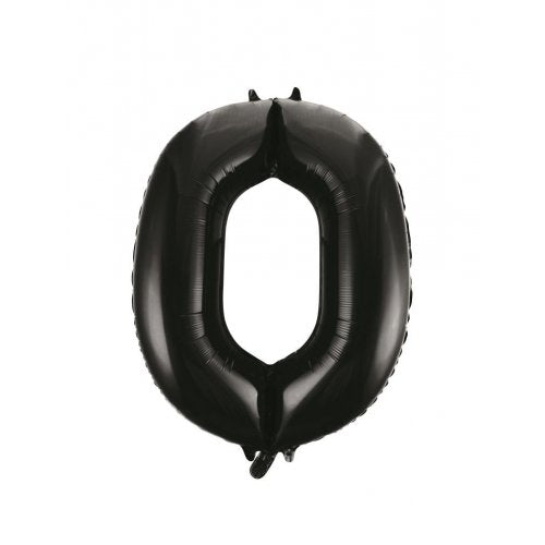 Black Number Foil Balloons