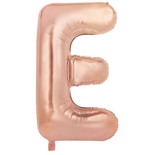 Foil 86cm Rose Gold Letter Balloons (A-Z) Helium Filled