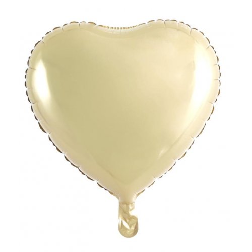 45cm Luxe Gold Heart Shaped Foil Balloon