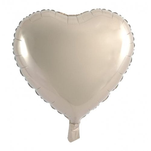 45cm Champagne Gold Heart Shaped Foil Balloon