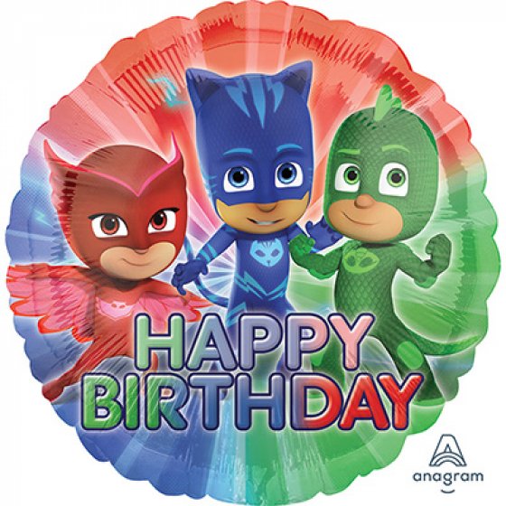 18inch Foil Balloon - PJ Masks Happy Birthday