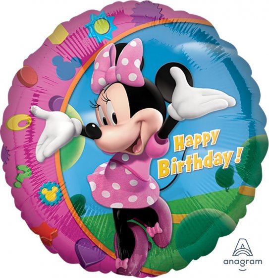 18inch Foil Balloon - Minnie Mouse Happy Birthday