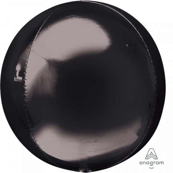 Black Orbz Foil Helium Filled