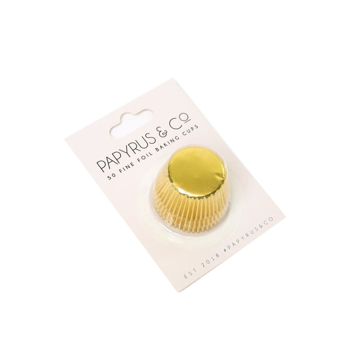 Mini Gold Foil Baking Cups 50pk