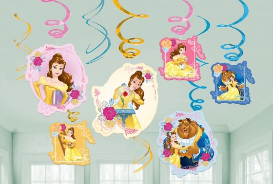 Beauty and the Beast Swirl Decorations