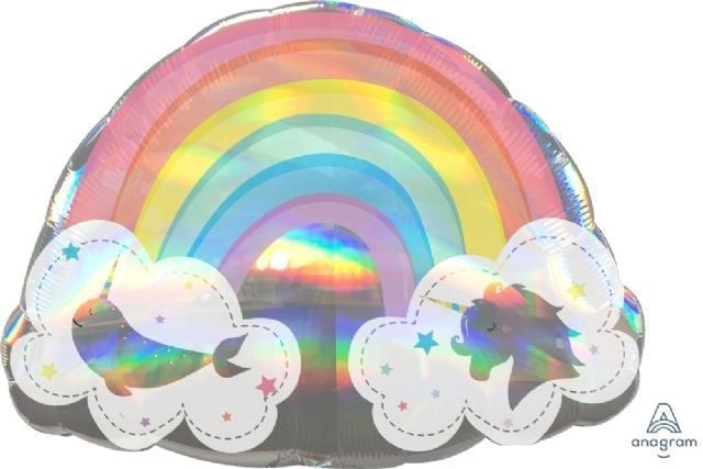 Magical Rainbow Supershape Foil Balloon