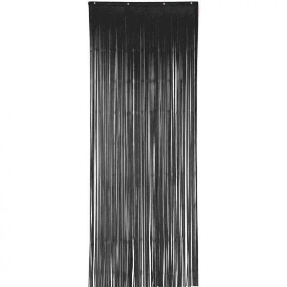 Metallic Curtain Backdrop - Black