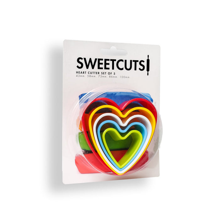 Heart Cutters 5pce - Sweetcuts