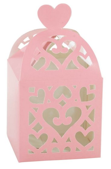 Lantern Paper Favor Box - Pink