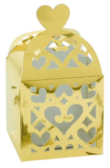 Lantern Paper Favor Box - Gold