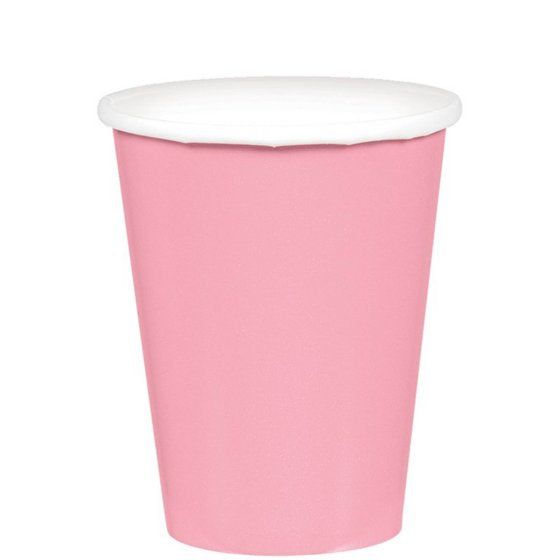 266ml Cups Paper 20 Pack - New Pink