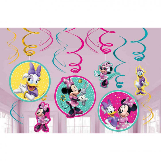 Minnie Mouse Swirl Decoations