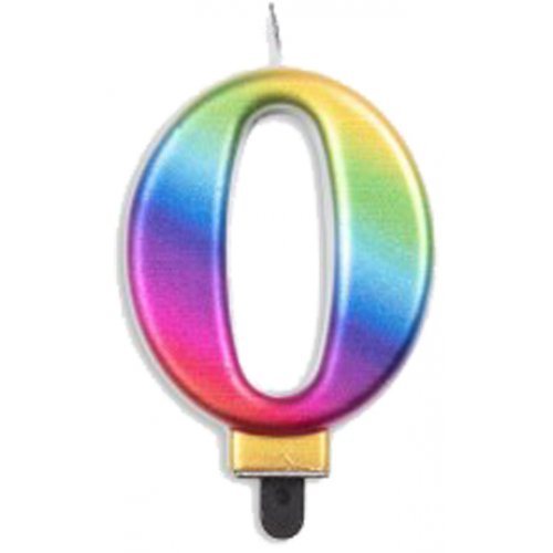 #0 Rainbow Jumbo Candle