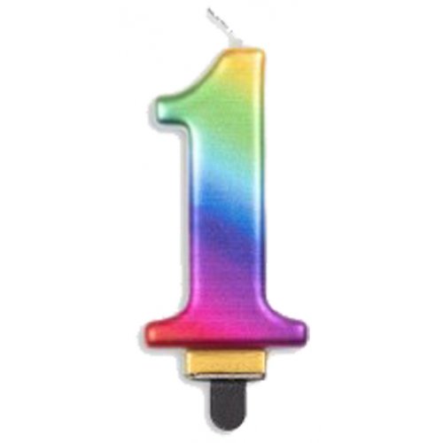 #1 Rainbow Jumbo Candle