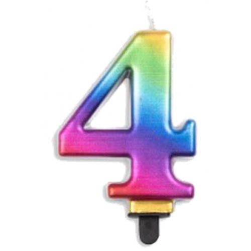 #4 Rainbow Jumbo Candle