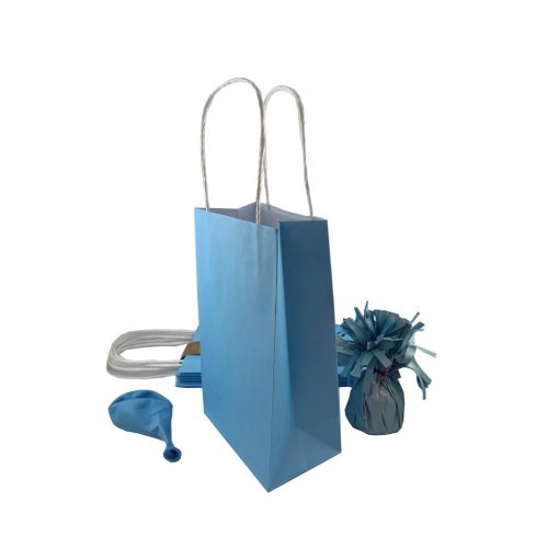 Party Bag Paper Pastel Blue 5pk
