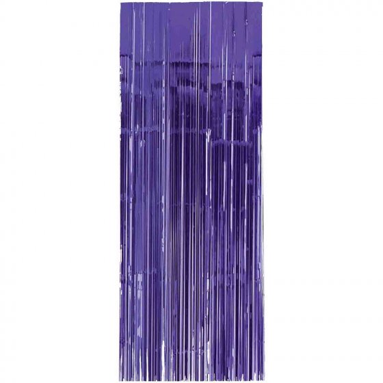 Metallic Curtain Backdrop - Purple