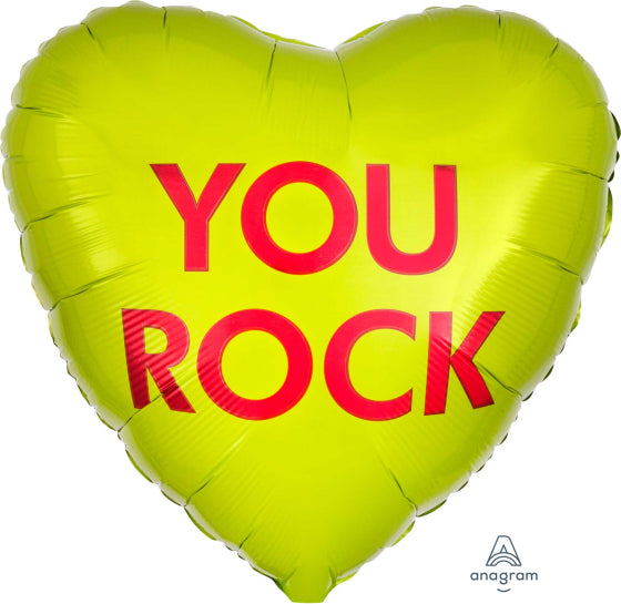 18inch Foil - You Rock Candy Heart