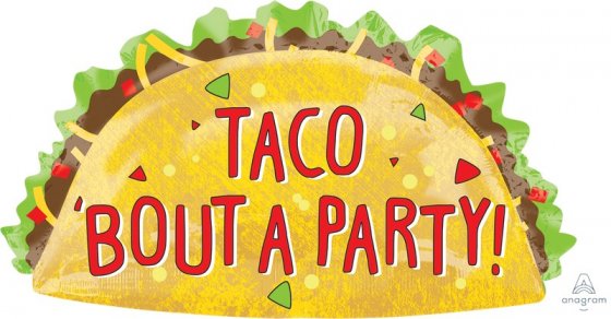 Taco Party Supershape Foil Balloon