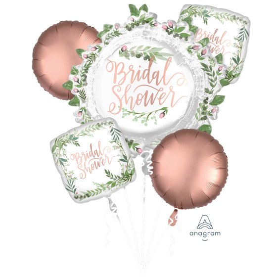 Love & Leaves Bridal Shower Foil Balloon Bouquet