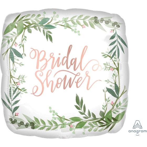18inch Foil -  Love & Leaves Bridal Shower Satin