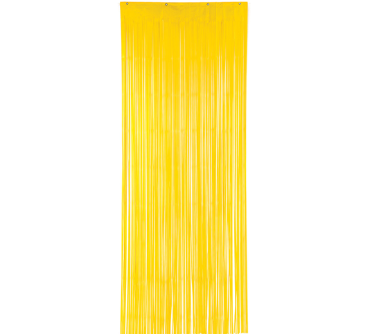 Metallic Curtain Backdrop - Yellow