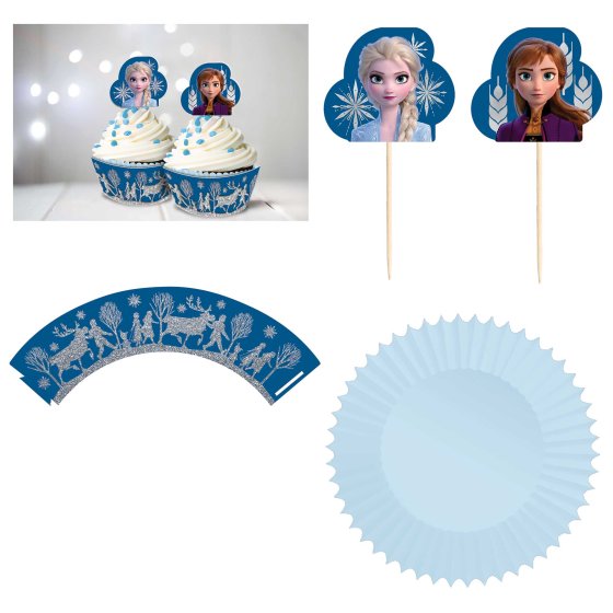 Frozen 2 Cupcake Kit Glittered 24pk