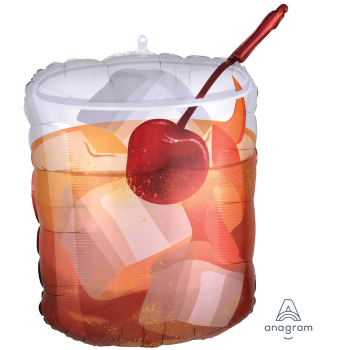 Old Fashioned Drink Supershape Foil Balloon