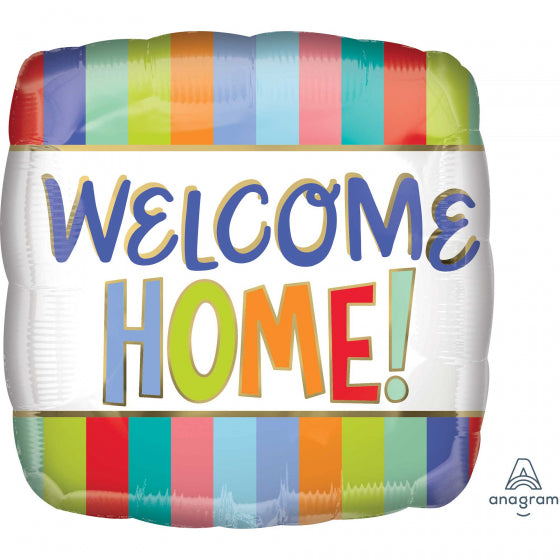 Welcome Home Stripes 18inch Foil Balloon