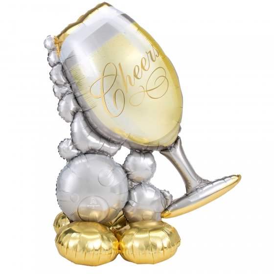 Airloonz Bubbly Wine Glass Cheers