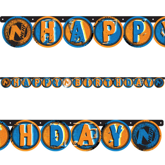 Nerf Letter Banner Happy Birthday