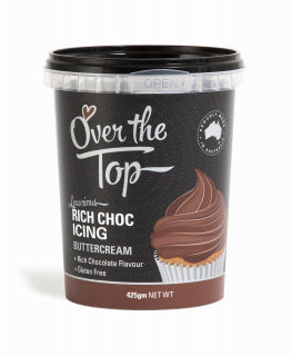 OVER THE TOP CHOC BROWN BUTTERCREAM 425G