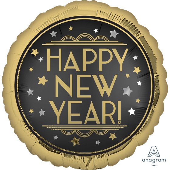 18inch Foil - Vintage Satin Happy New Year