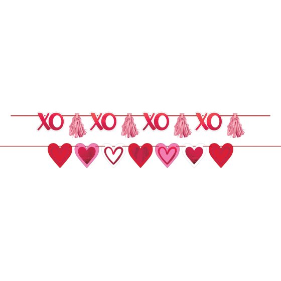 Valentine's Day Hearts 2 Banner Kit