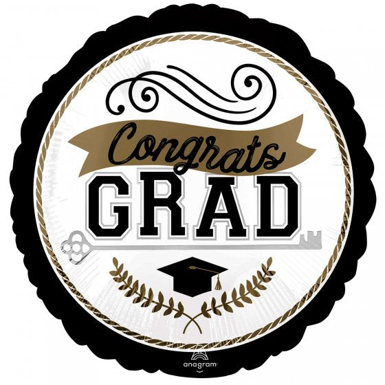 Congrats Grad Achievement is Key 18inch Foil Balloon