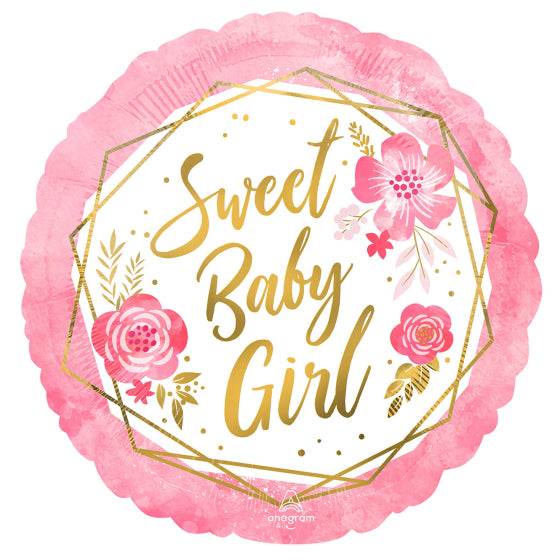 45cm Standard HX Sweet Baby Girl Floral Geo