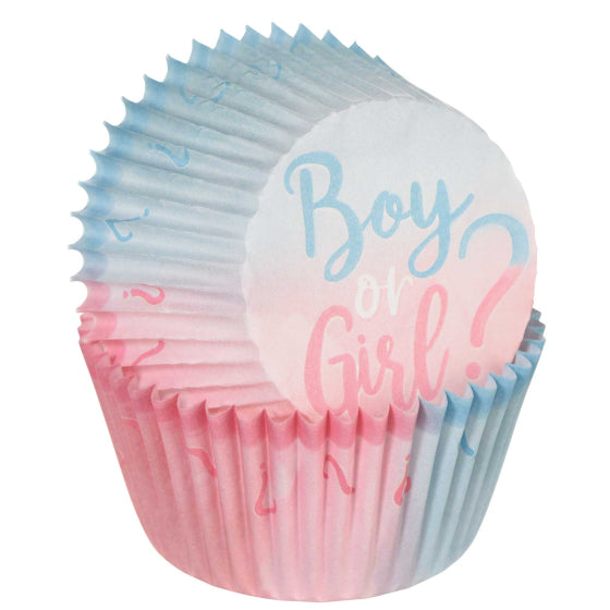The Big Gender Reveal Cupcake Cases Baking Cups