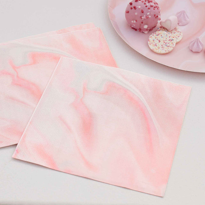 Mix It Up Napkins Marble Pink