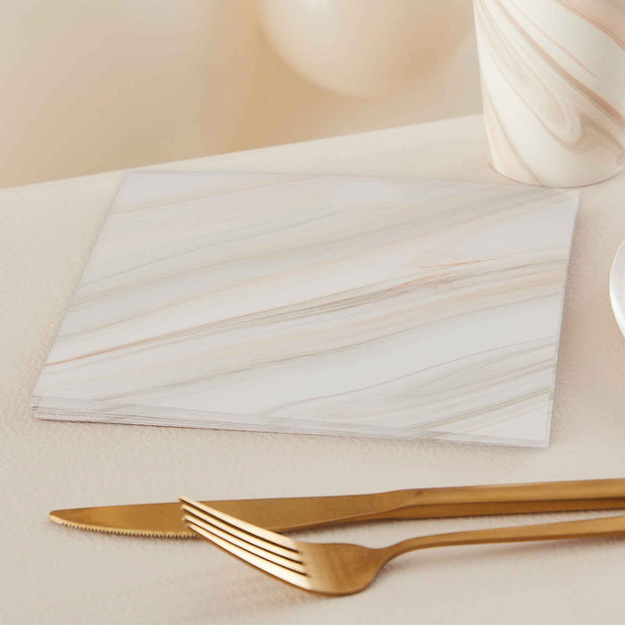 Mix It Up Napkins Natural Sand Marble