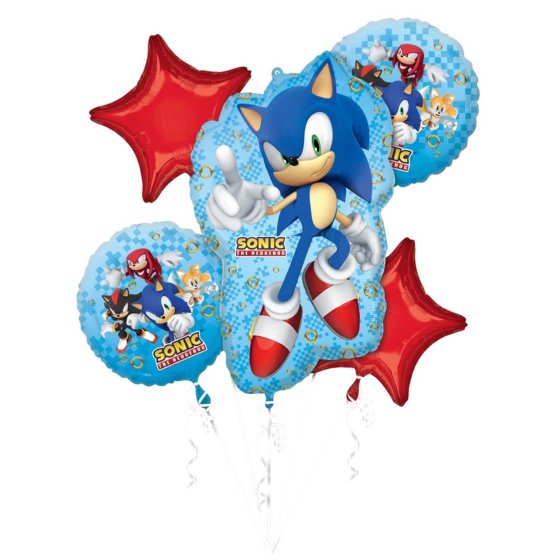 Sonic the Hedgehog Foil Balloon Bouquet