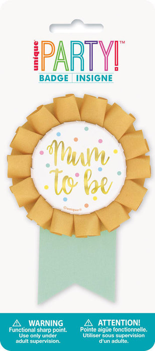 Mum To Be Gold Foil Stamped Award Ribbon