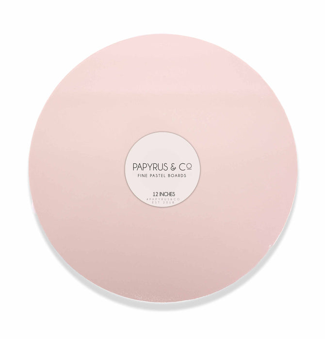 PASTEL PINK 12" Round Masonite Cake Board