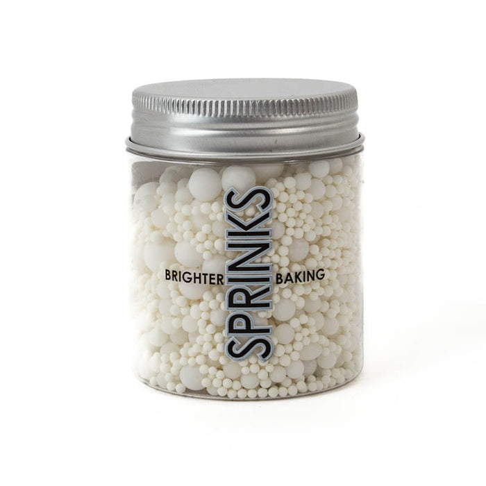 WHITE BUBBLE BUBBLE (65g) Sprinkles - by Sprinks