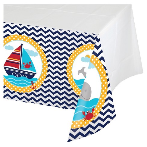 Ahoy Matey Plastic Table Cover