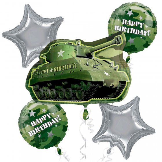 Army Foil Balloon Bouquet
